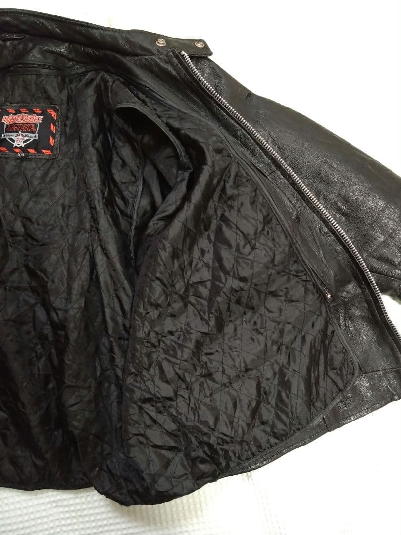 UK製 Interstate Leather シングルライダース 2XLサイズ