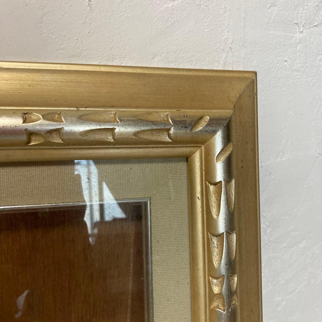 アンティークP6額縁 ガラスあり