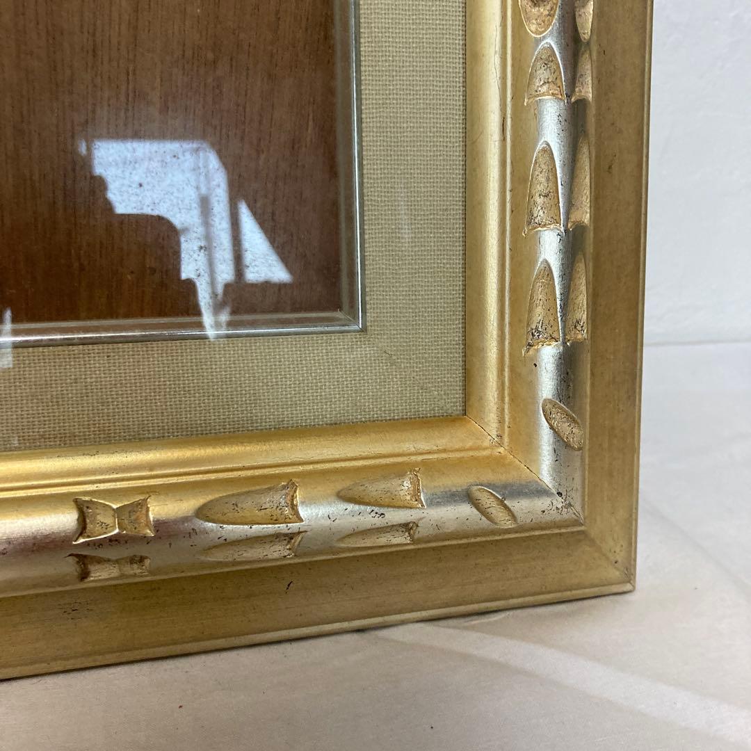 アンティークP6額縁 ガラスあり