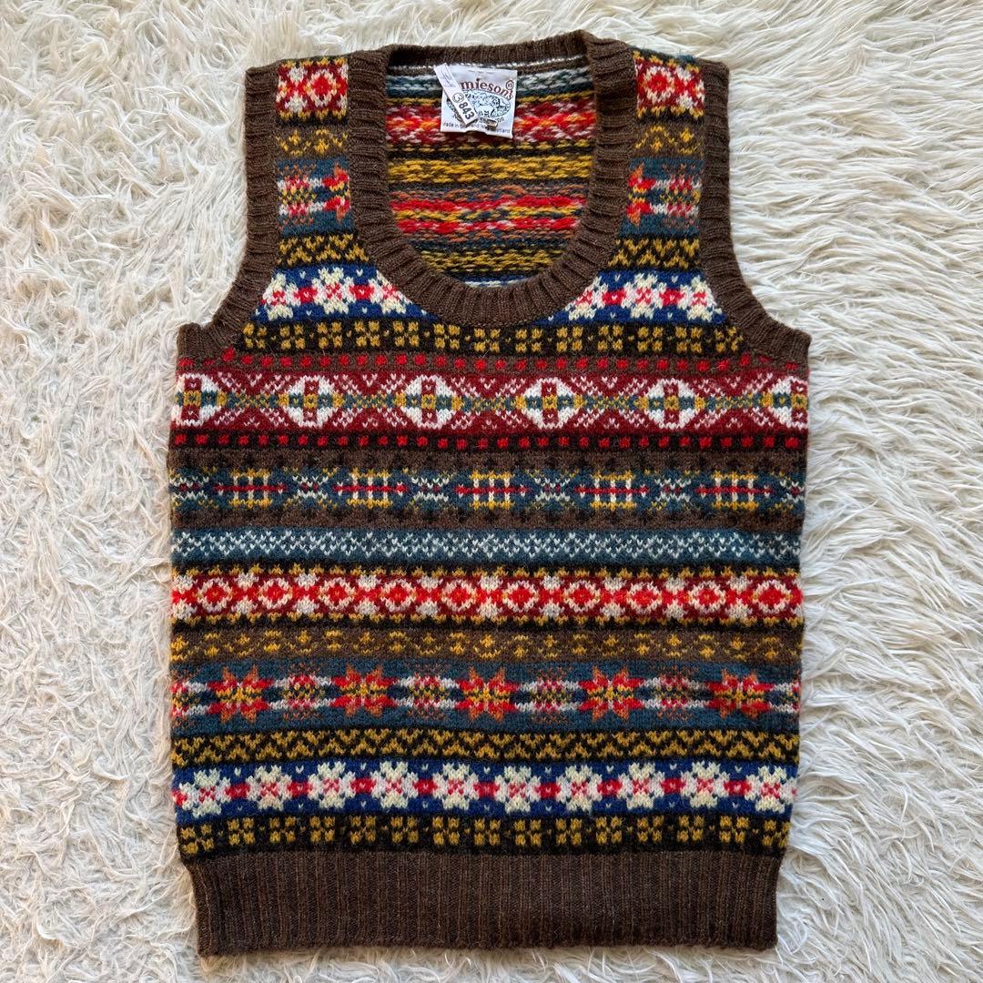 ジャミーソンズ　JAMIESONS ベスト　ジレ　フェアアイル　スコットランド製