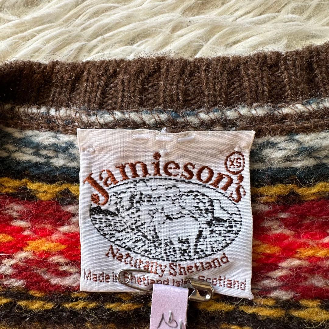 ジャミーソンズ　JAMIESONS ベスト　ジレ　フェアアイル　スコットランド製