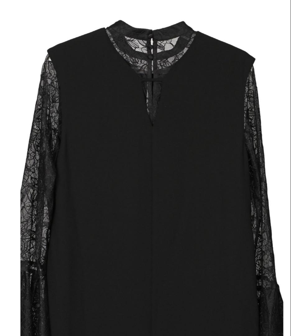 お正月限定価格‼️ANDRESD 【新品未使用】ベルスリーブスリットドレス M