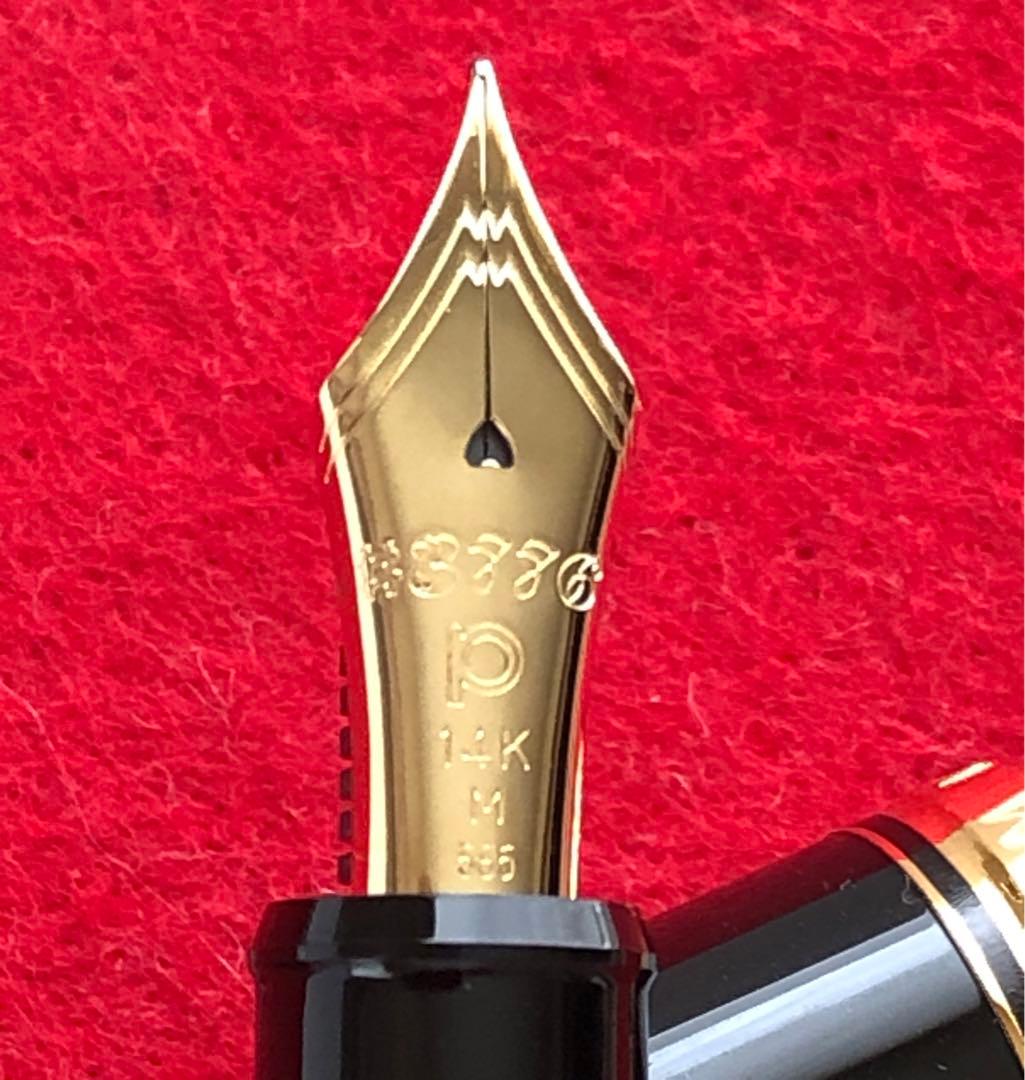 プラチナ 万年筆 センチュリー #3776 ブラック　中字