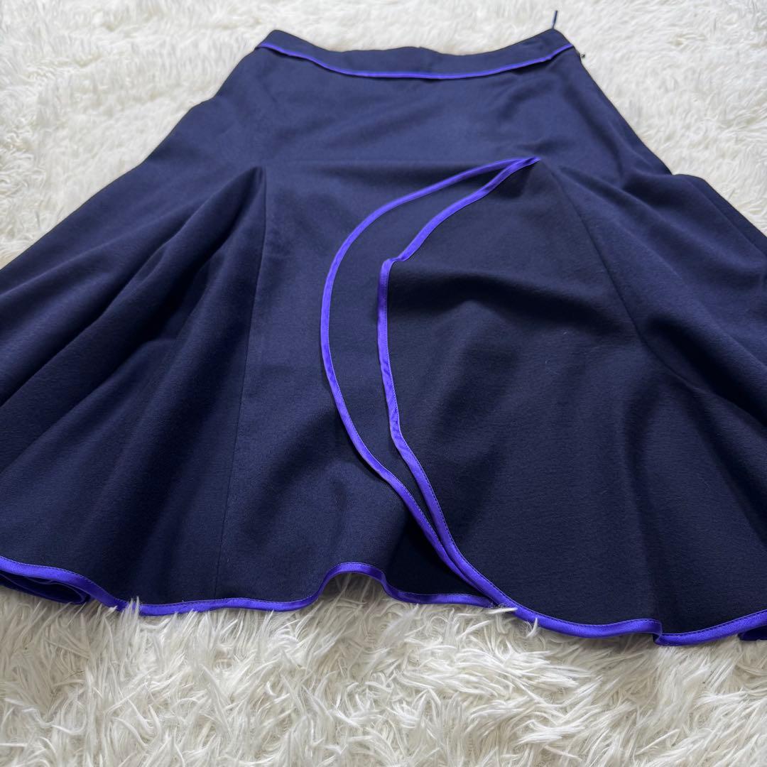 美品/希少✨ルイヴィトン スカート　フレア　ネイビー　34
