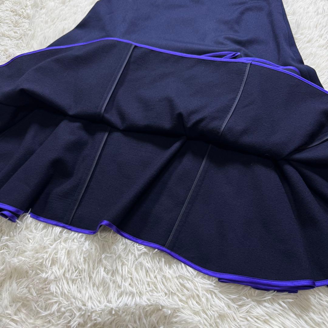 美品/希少✨ルイヴィトン スカート　フレア　ネイビー　34