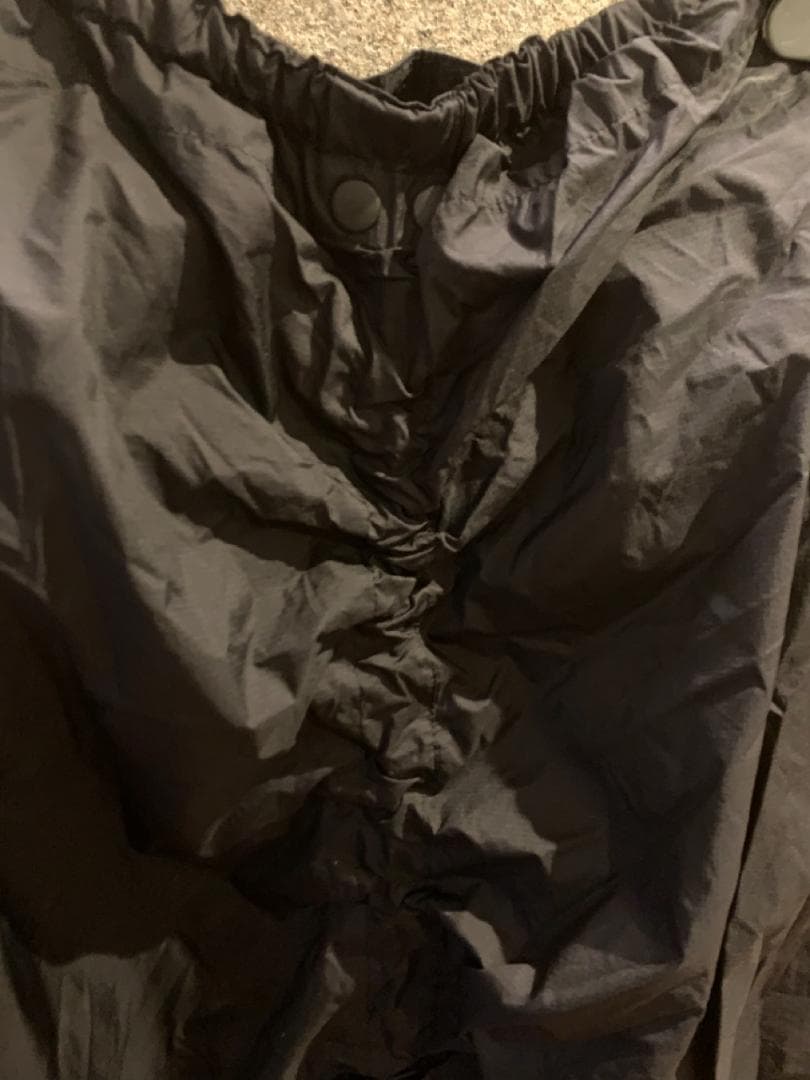 イッセイミヤケ 黒 ナイロンサルエルパンツ 3