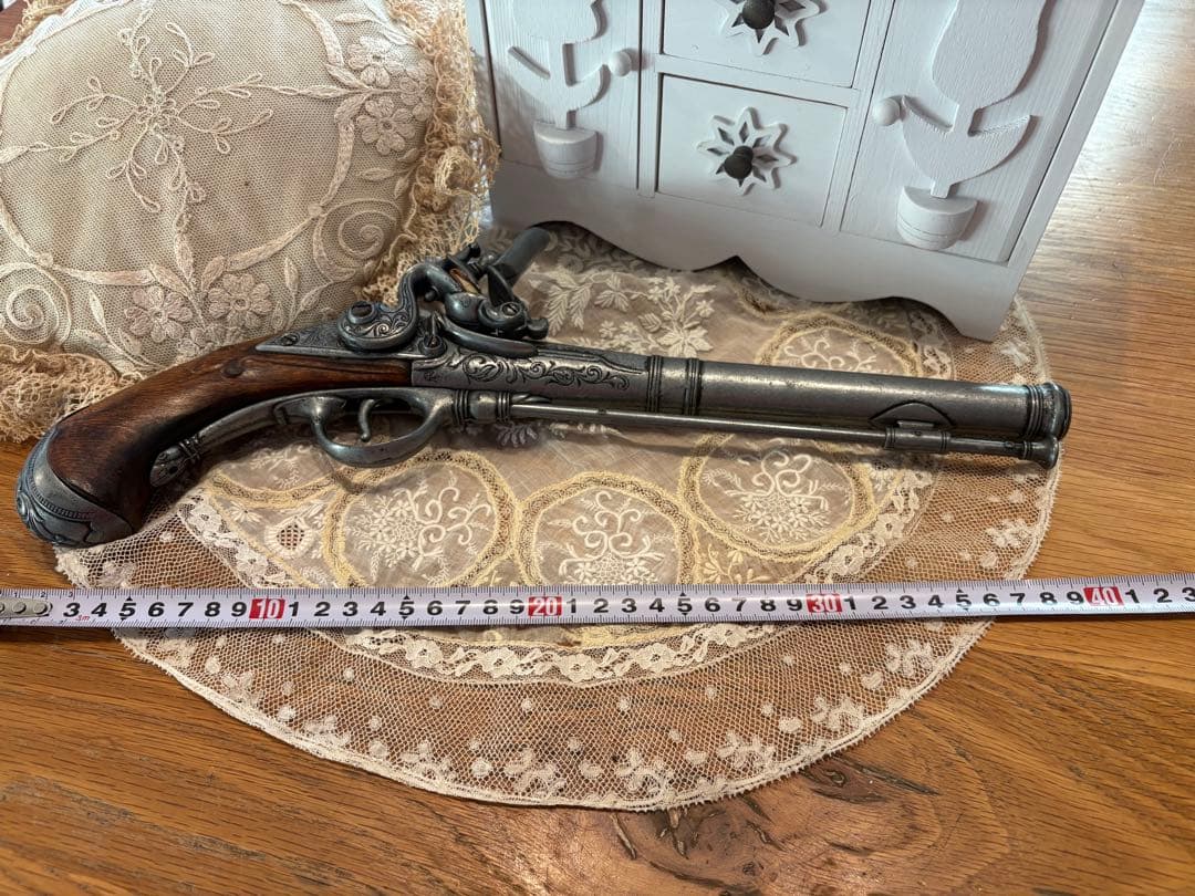 レプリカ　デリンジャー フィラデルフィア モデルガン　火薬入れ４点アンティーク