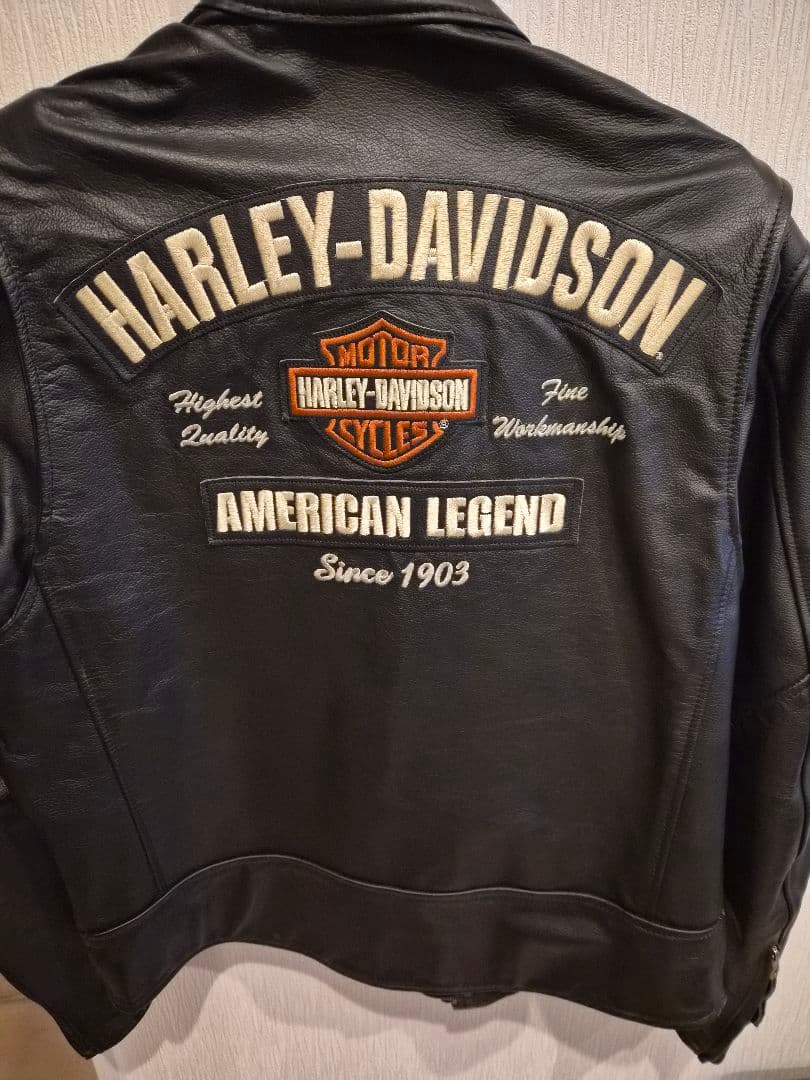 ⭐超美品⭐Harley-Davidson レザージャケット Mサイズ 刺繍ロゴ