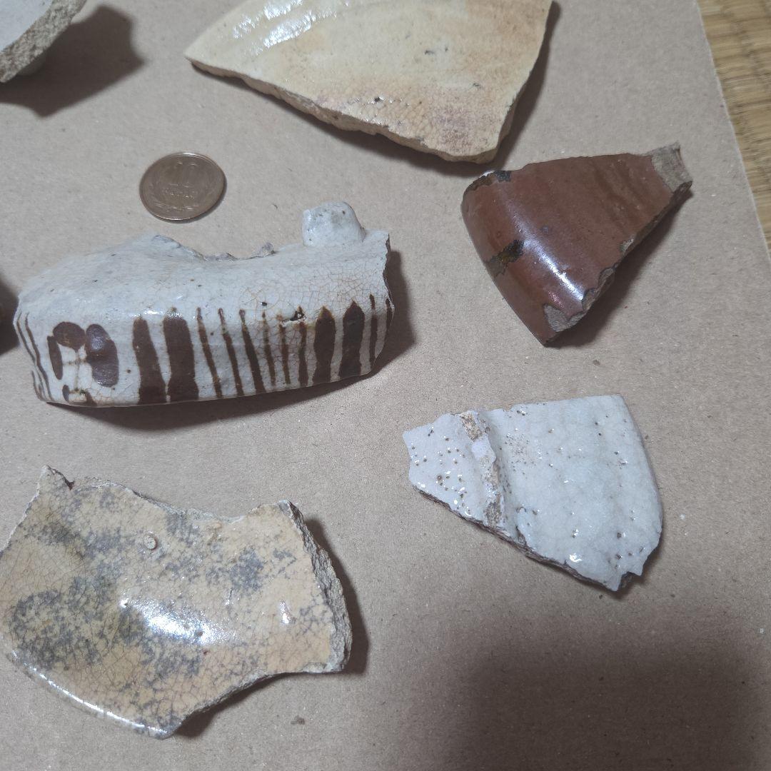 志野織部等の陶片