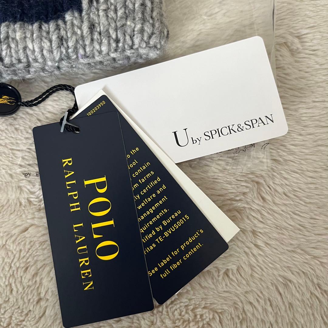 ラルフローレン ニット帽 グレー ベイクルーズジャーナルスタンダードスピック