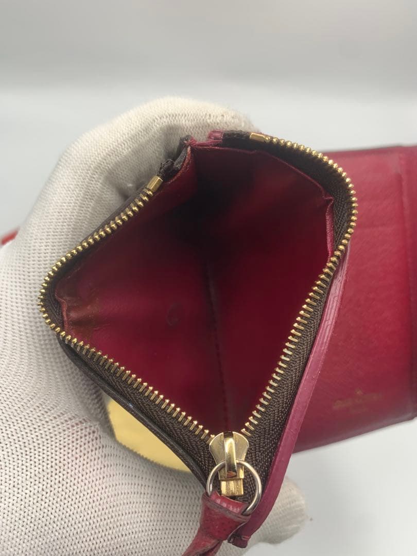 ルイヴィトン モノグラム ポルトフォイユ ヴィクトリーヌフューシャ 三つ折り財布