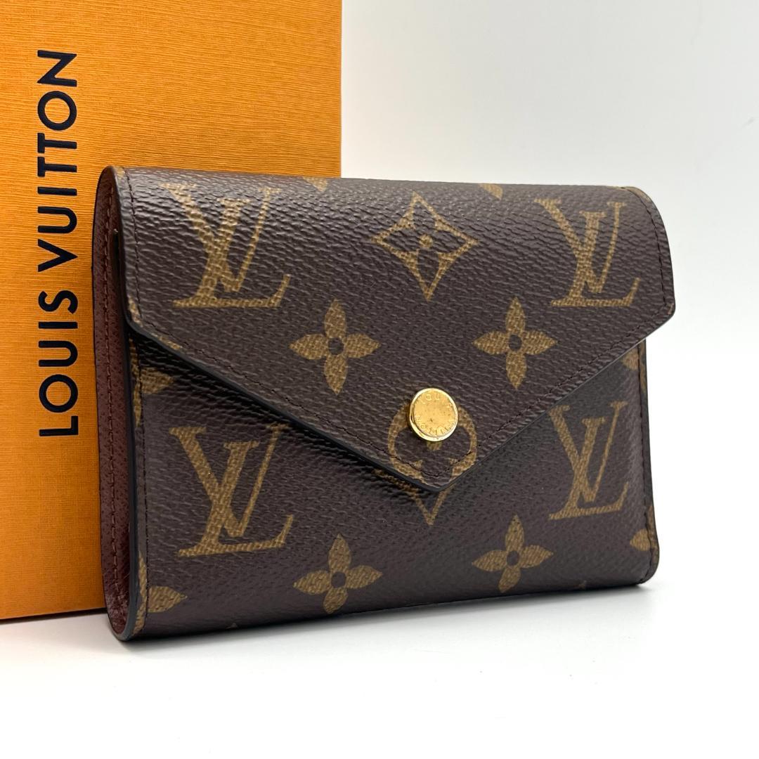 【美品】　ルイヴィトン　モノグラム　ポルトフォイユヴィクトリーヌ　箱保存袋
