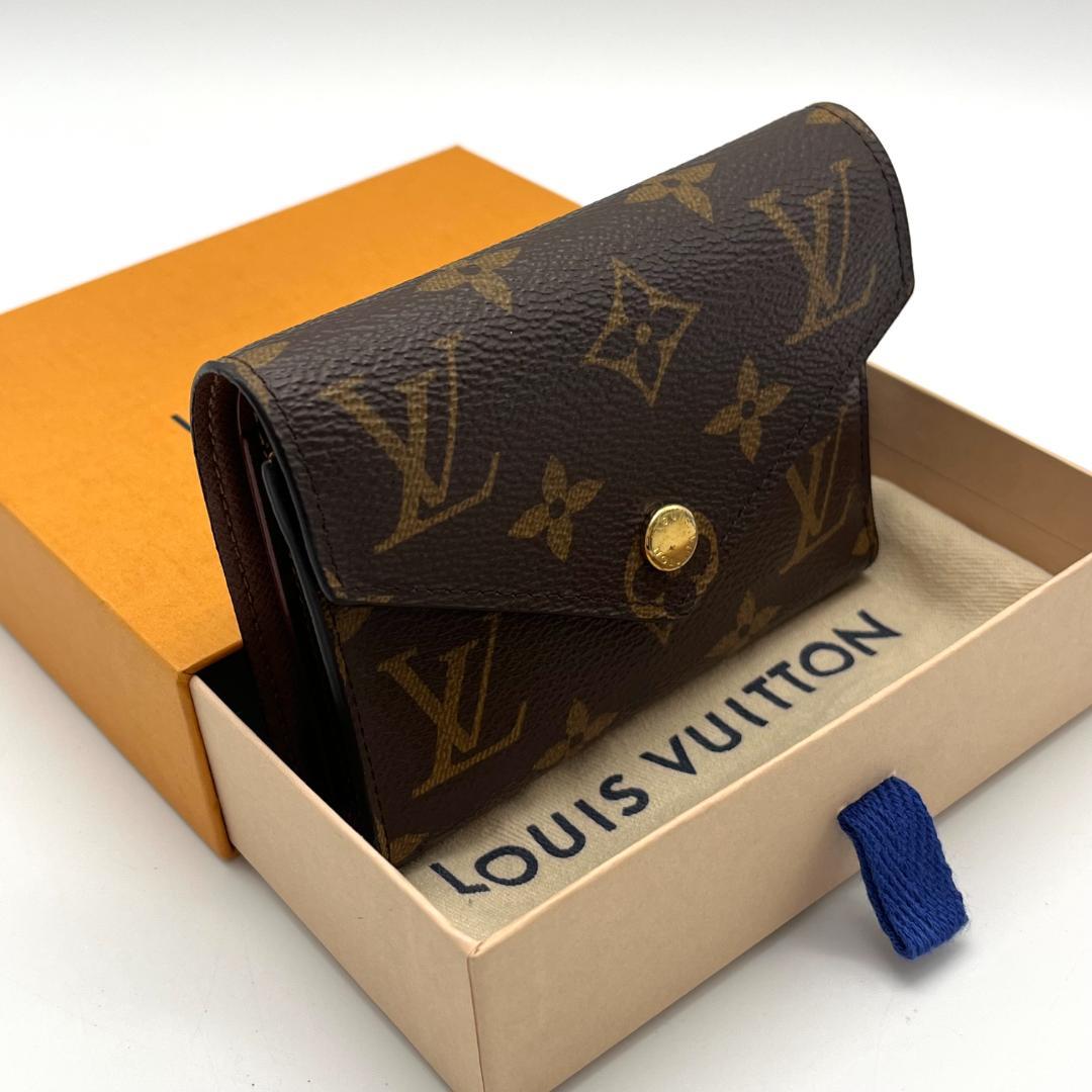 【美品】　ルイヴィトン　モノグラム　ポルトフォイユヴィクトリーヌ　箱保存袋