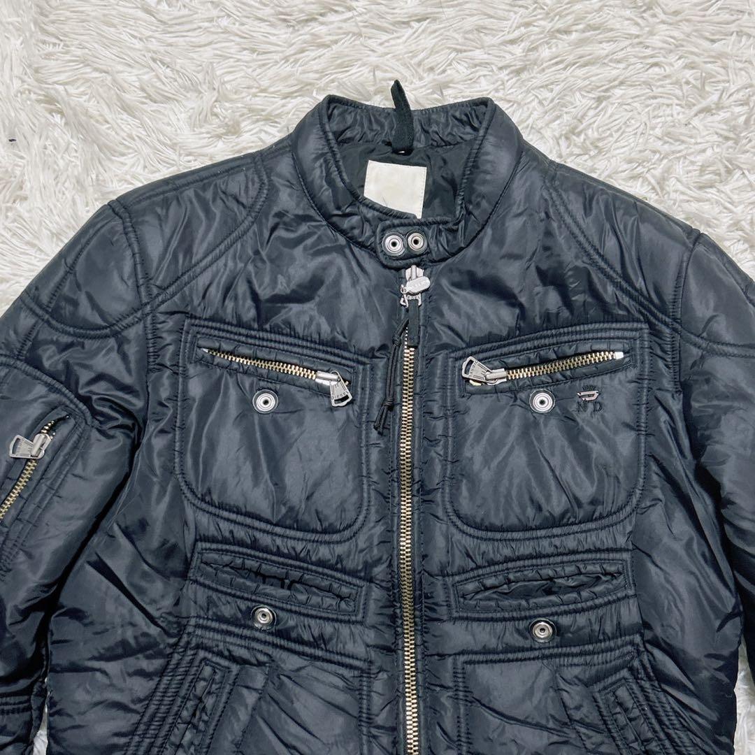【c6701】DIESEL ディーゼル　ナイロンライダースジャケット