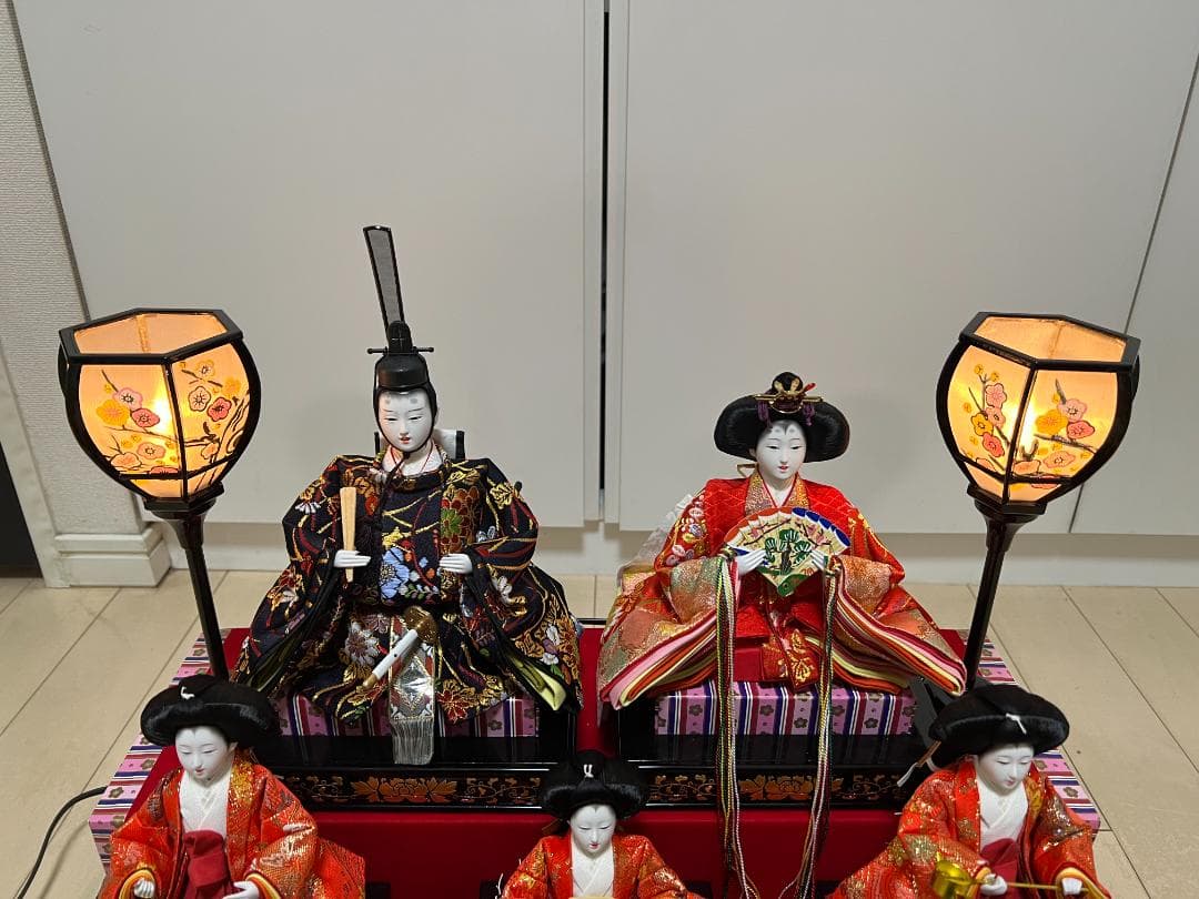 【美品】雛人形　ひな人形　お雛様　吉徳　五人揃