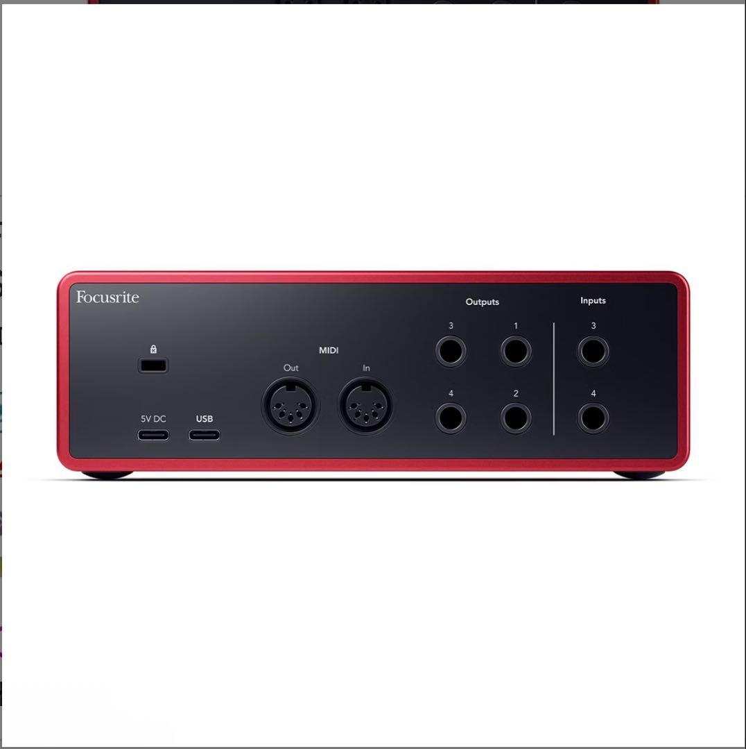 FOCUSRITE Scarlett 4i4 (gen. 4)インターフェース