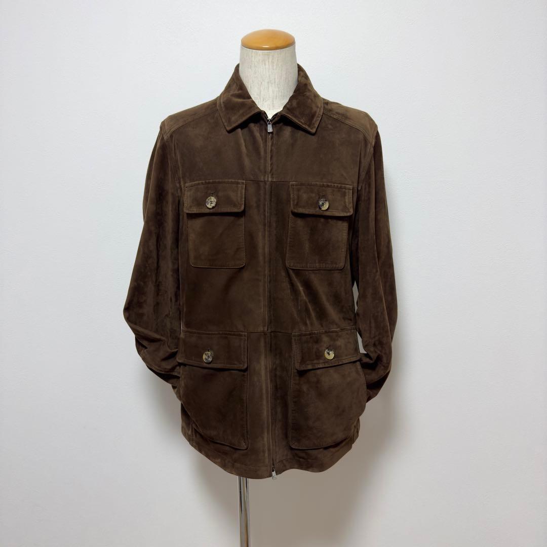 定価56万円 イザイア スウェードレザーM65ジャケット ブルゾン