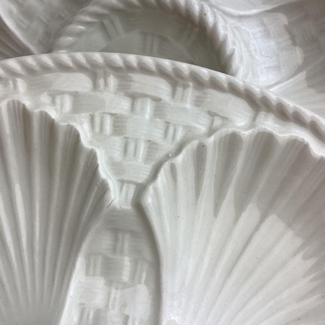 フランスアンティーク ♧ ロンシャン ♧ オイスタープレート24cm x2枚