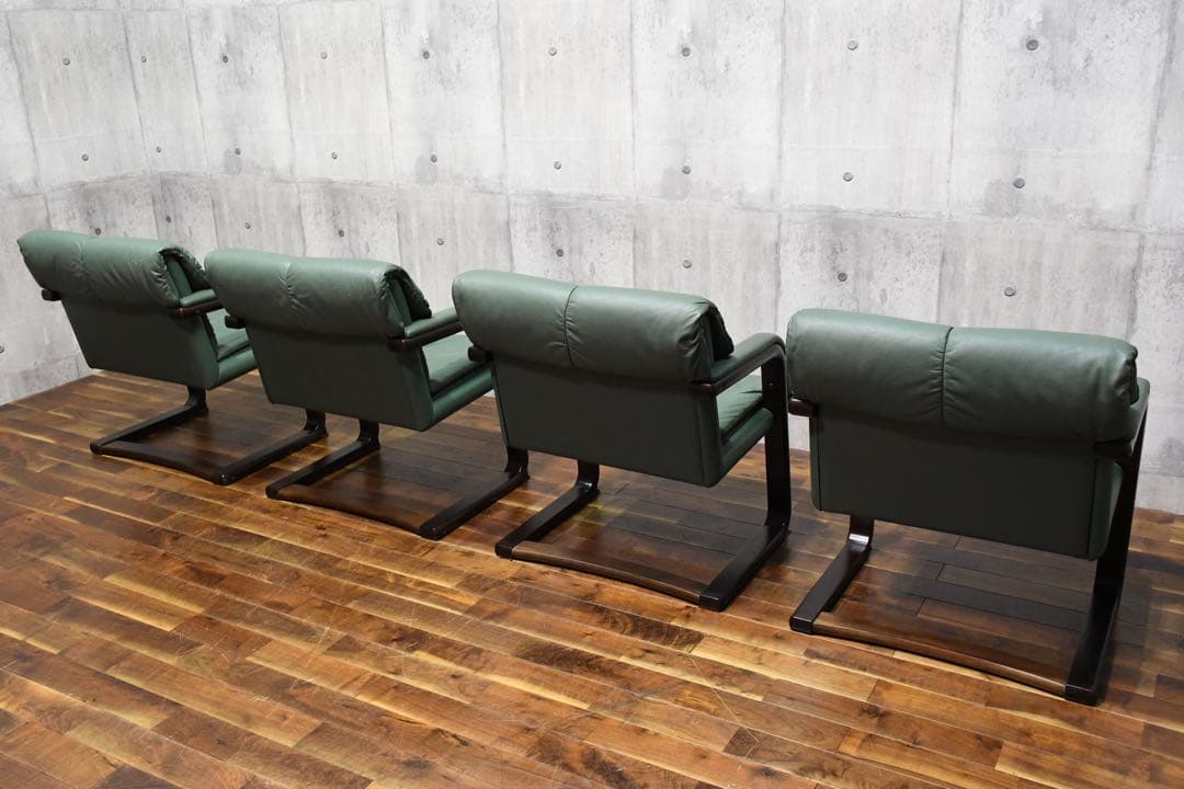 DIK47 冨士ファニチア 4人用 ダイニングセット 肘付きダイニングチェア4脚