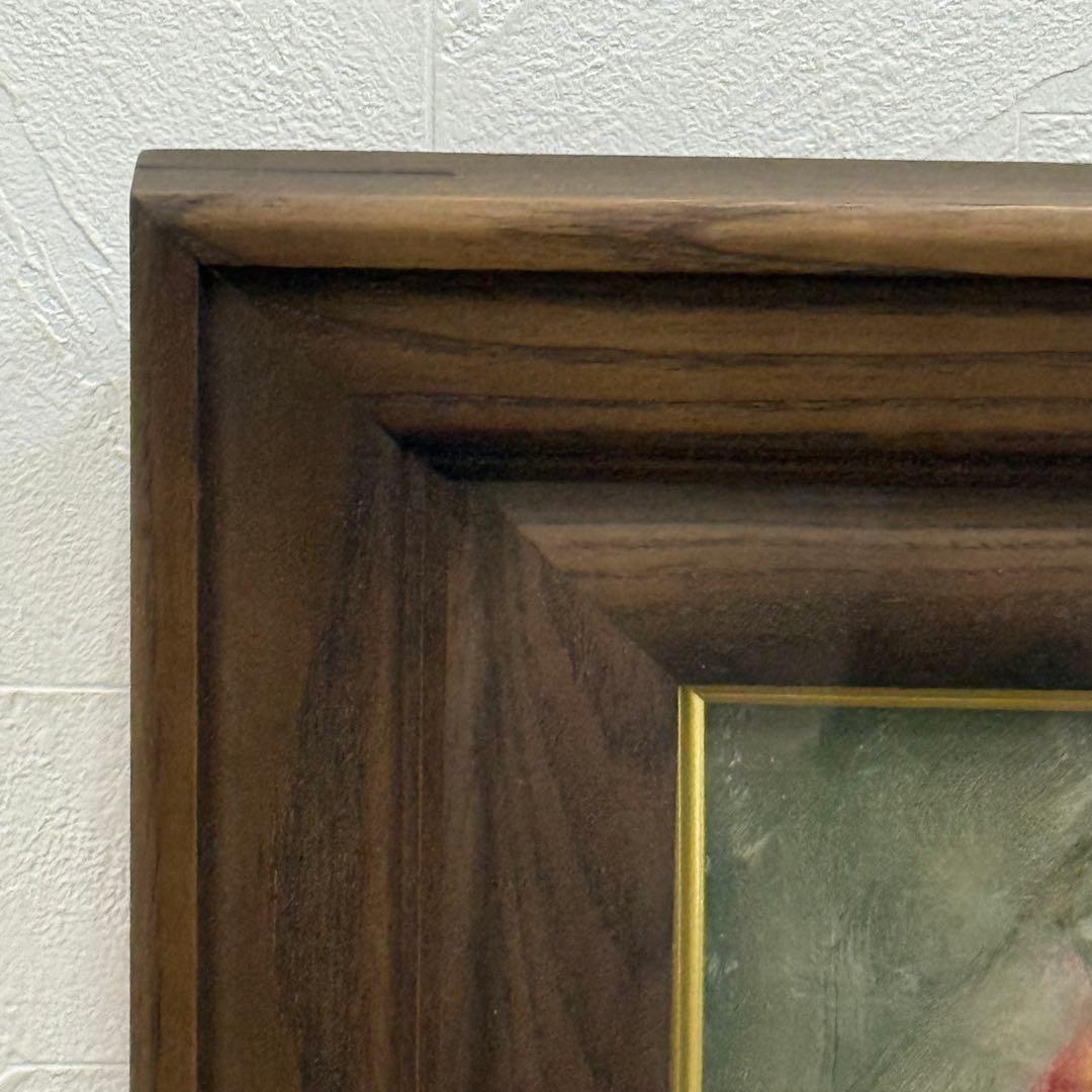 H17KZ2a 山崎翠祥 薔薇 F5号 額装 油彩画