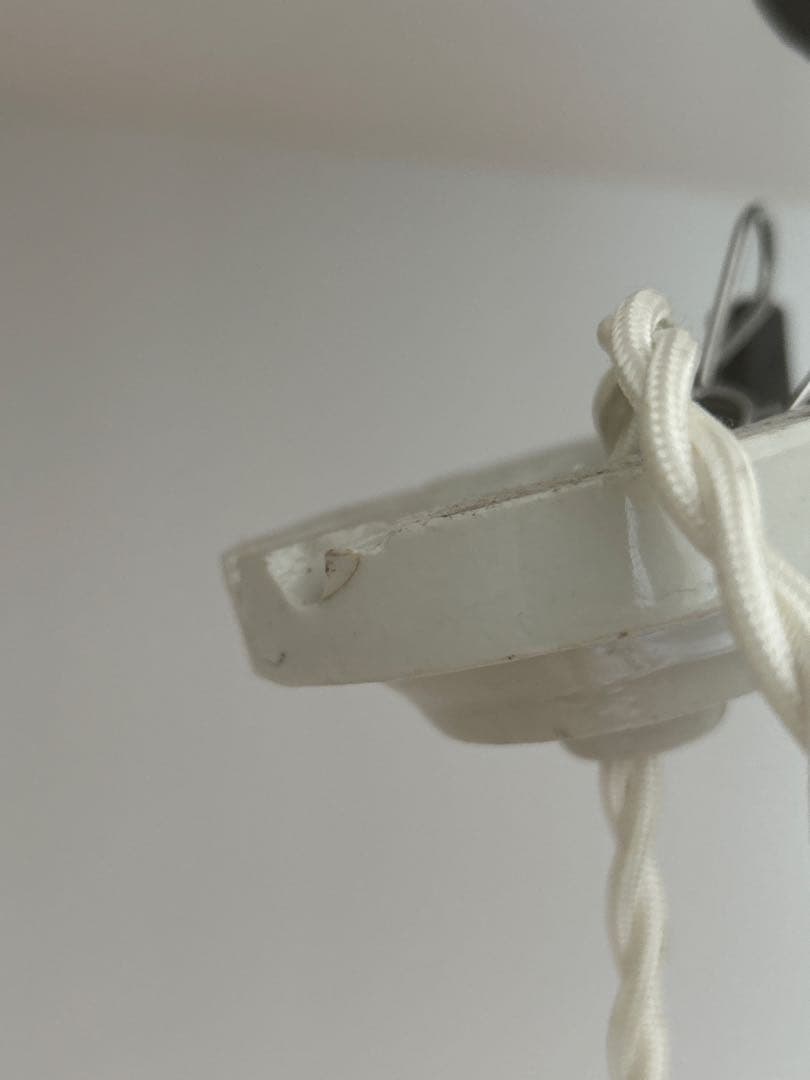 フランス アンティーク ランプシェード陶器製 滑車