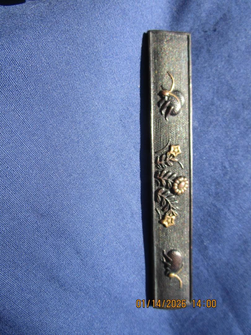 小柄　小刀　刀の備え付け　刃なし　良い細工・金象嵌等　程度良し　1本