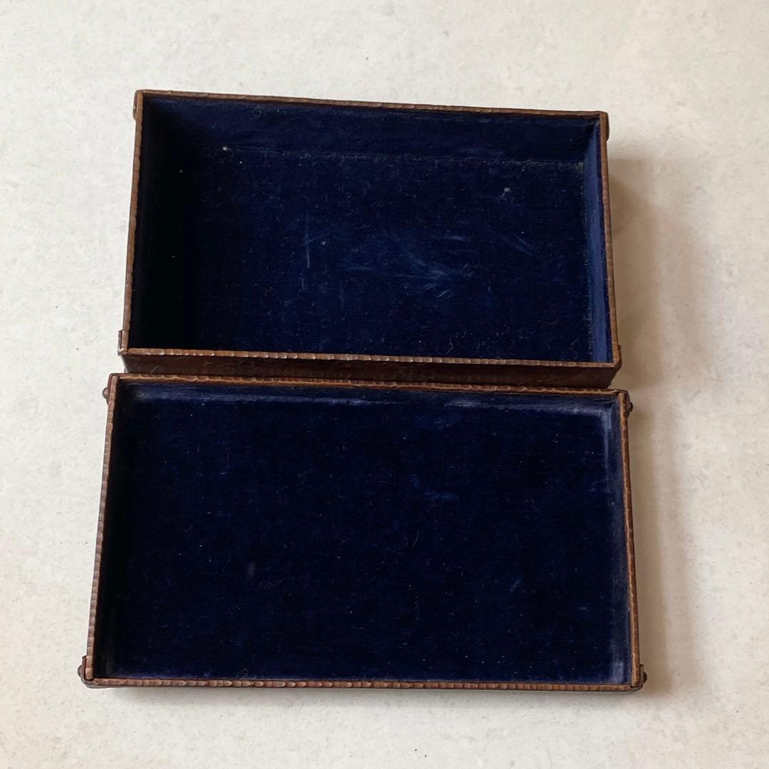 七宝焼　箱　銅製　アンティーク