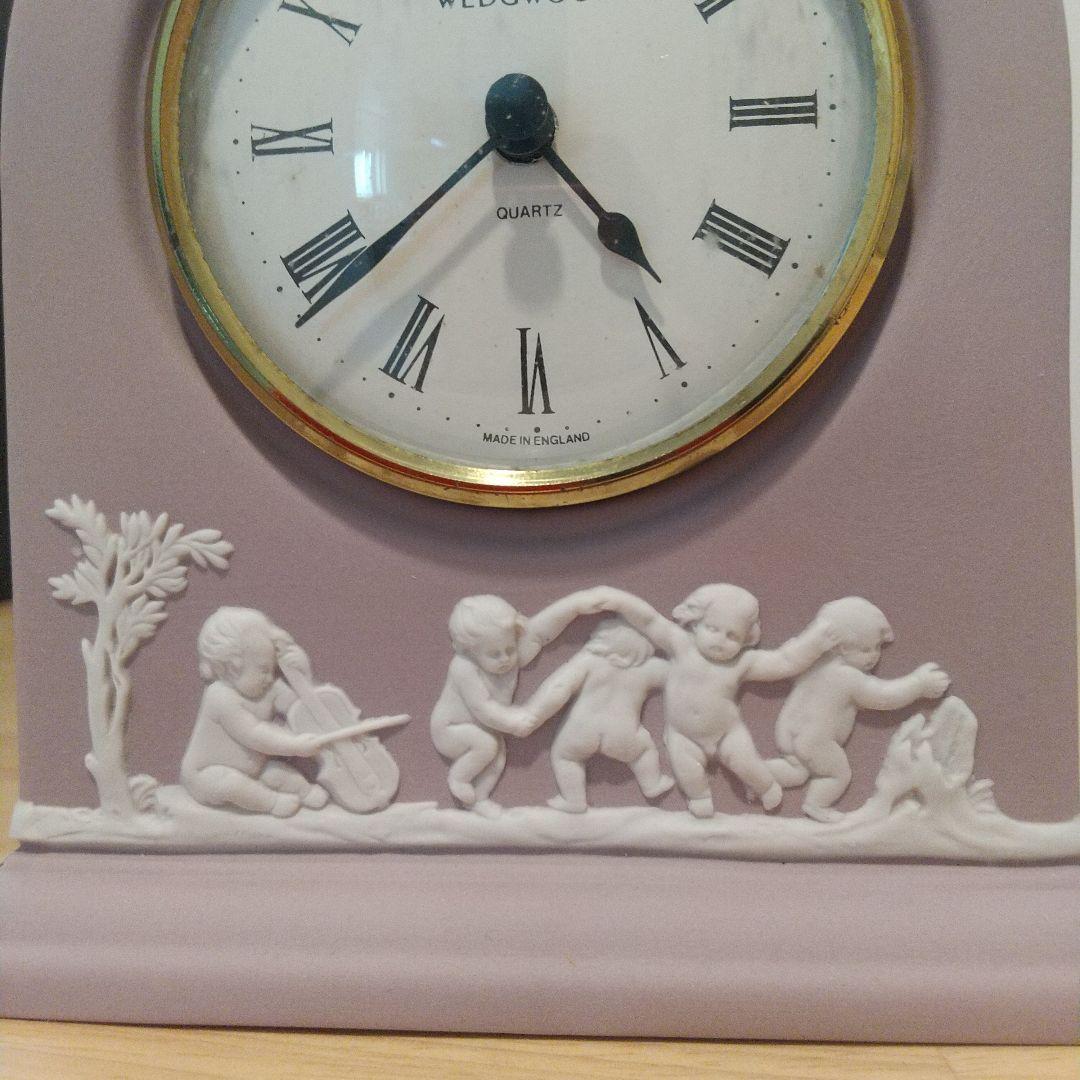 C*y様 ウェッジウッド ライラック 希少色 グリシャンクロック ジャスパー 置