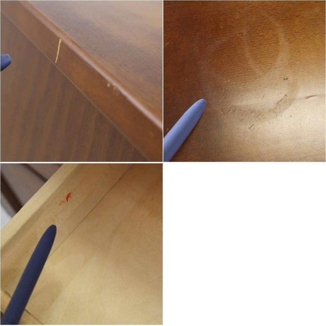 カリモク家具 コロニアル 電話台 FAX台 引き出し2杯 観音扉付き収納