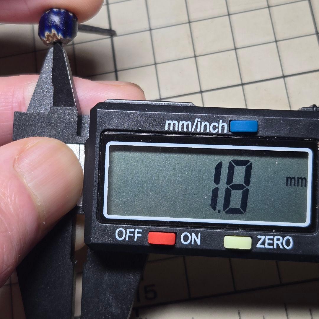 小粒　雰囲気抜群　７層シェブロンビーズ　goro's等のカスタムに　13