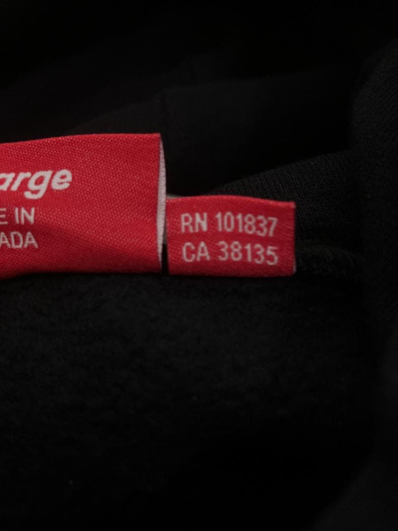 【美品！】supreme◆small box logo パーカー 黒 XXL