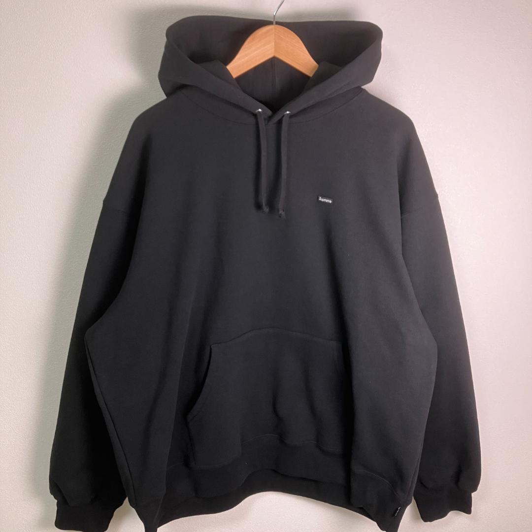 【美品！】supreme◆small box logo パーカー 黒 XXL