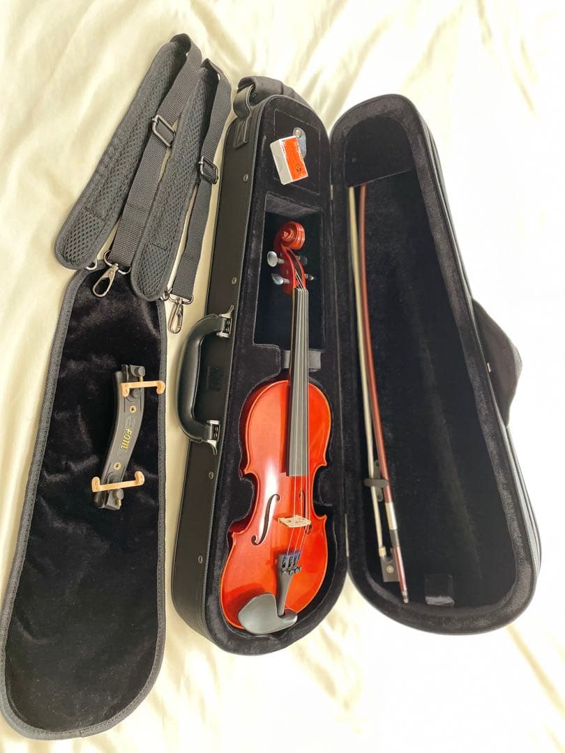 GRAZIOSO GV-0S 1/4 バイオリンセット(弓/ケース/松脂/肩当)