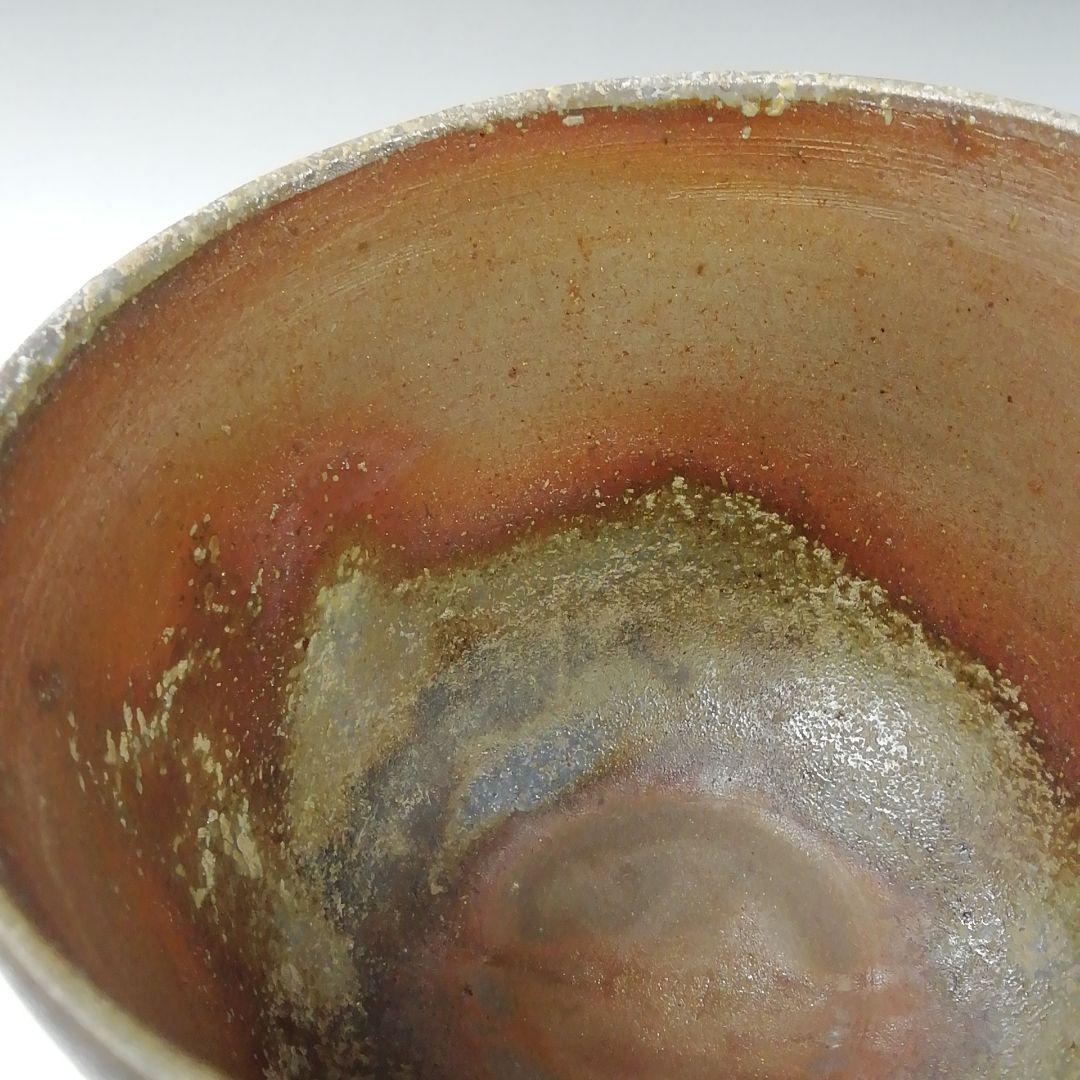 Ｗ１３８　茶碗　『備前焼』『筒茶碗』『陶吉 造』　共箱　抹茶碗　茶道具