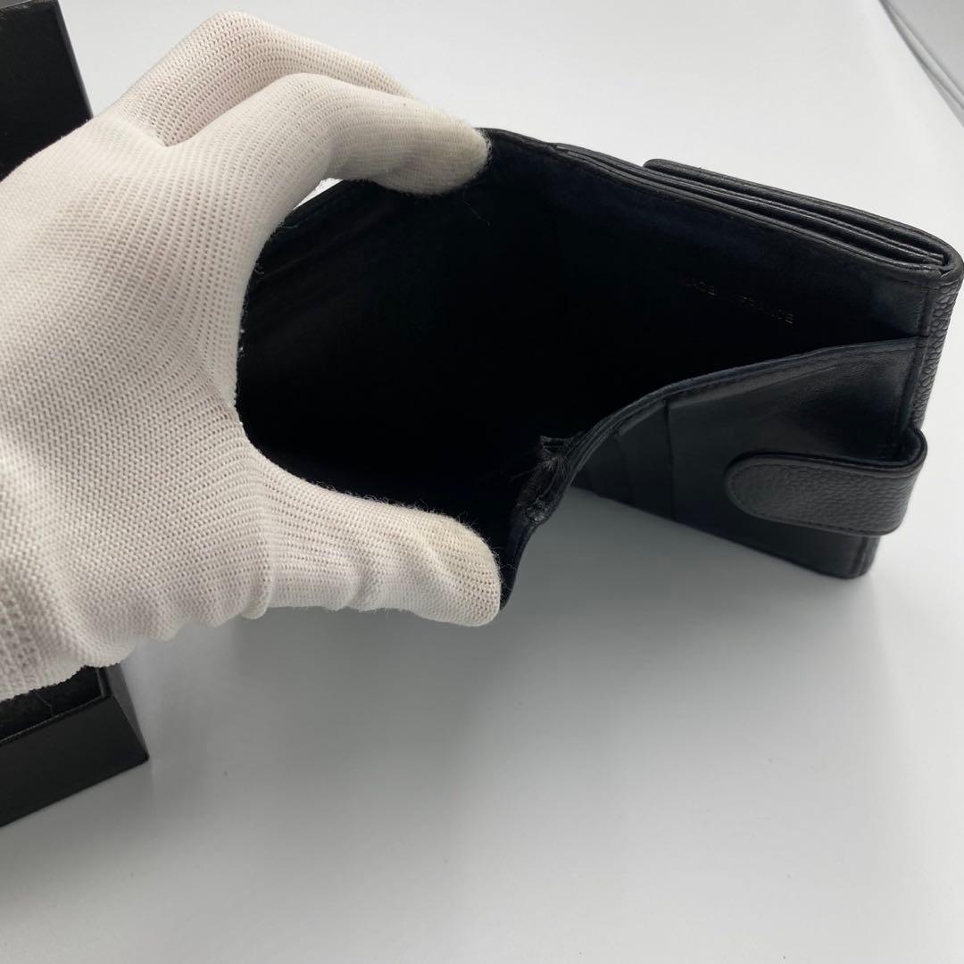 ！美品！　CHANEL シャネル　キャビアスキン　折り財布