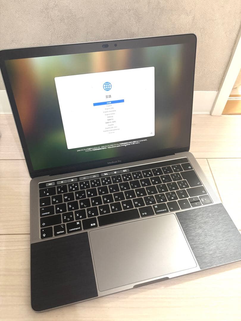 MacBook本体 MacBookPro 13-inch, 2019