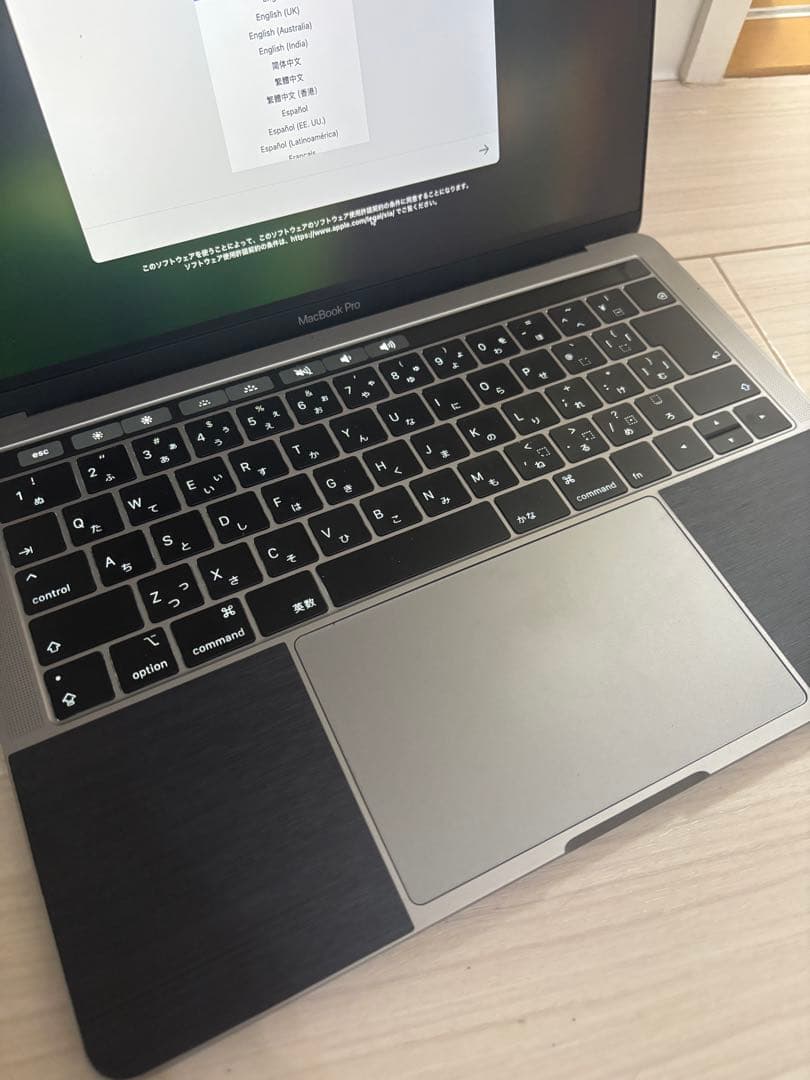 MacBook本体 MacBookPro 13-inch, 2019