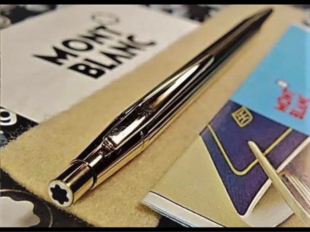 モンブラン　ペンシル★金運を呼ぶ黄金色！総金張り稀少なノブレスNo1547鉛筆