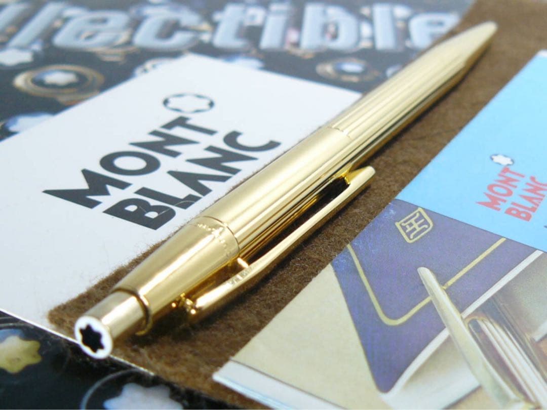 モンブラン　ペンシル★金運を呼ぶ黄金色！総金張り稀少なノブレスNo1547鉛筆