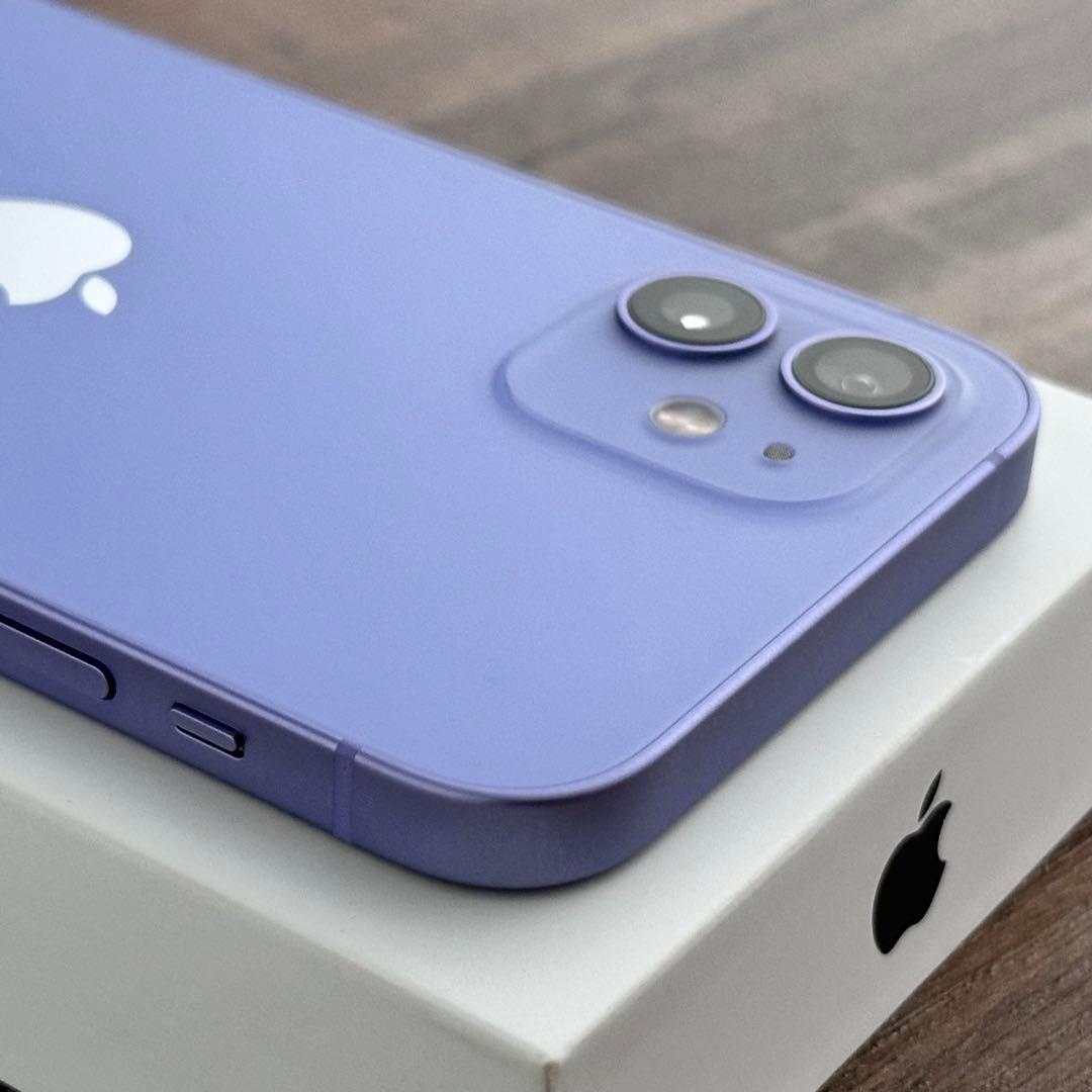【美品☆】iPhone12 本体 Purple 128GB SIMフリー