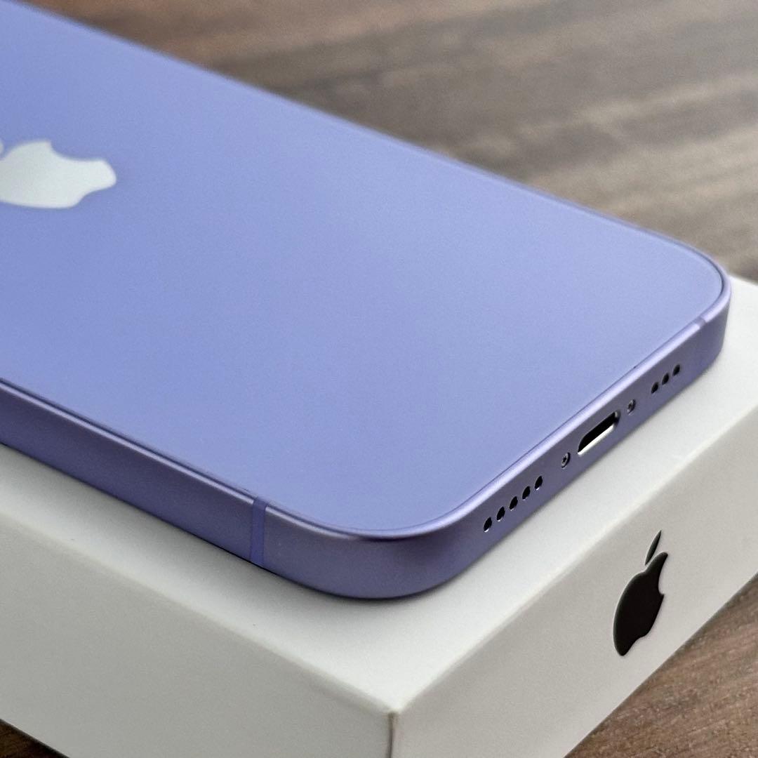 【美品☆】iPhone12 本体 Purple 128GB SIMフリー