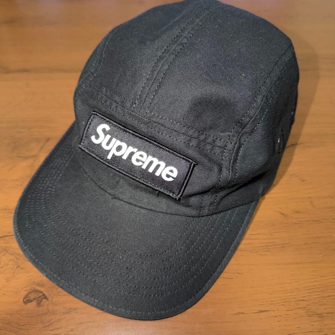 supreme キャップ ブラック