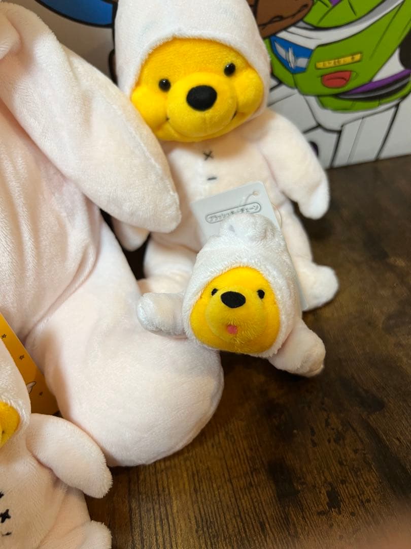 星のプーさん　きらきら星　ぬいぐるみ　プラッシュチェーン　マスコット　4点セット