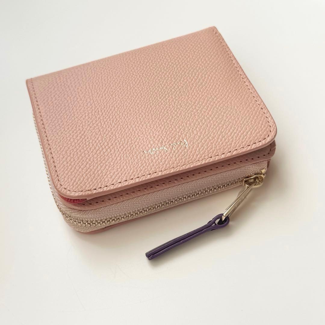 Paul Smith ポールスミス 二つ折り財布 折財布 レモンプリント ピンク