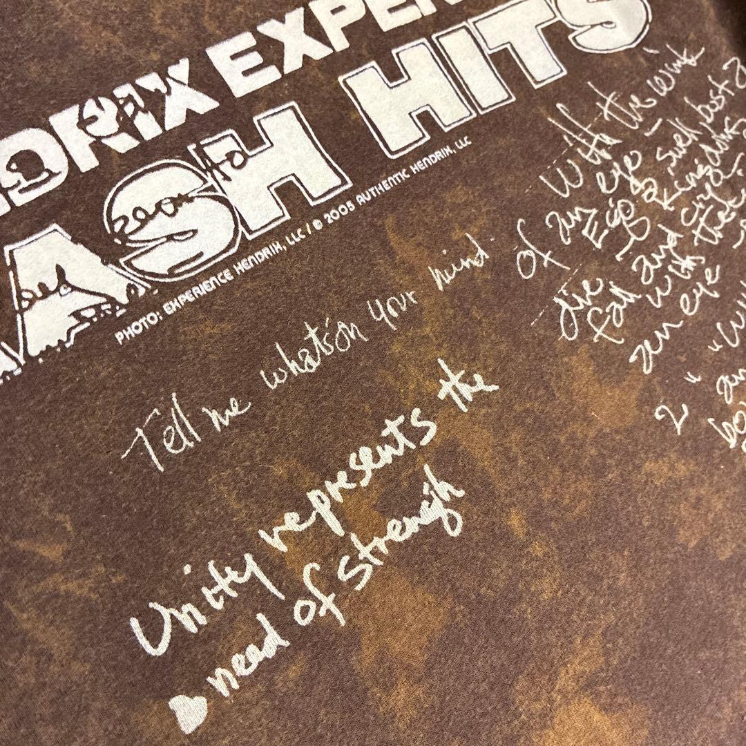 00s ジミヘン Jimi Hendrix サイケ 茶 タイダイ Tシャツ L