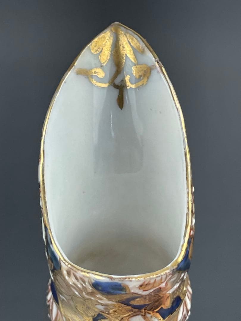 【希少】初代 加藤春光 オールドニッポン 瑠璃釉 金彩盛上 水差し ピッチャー