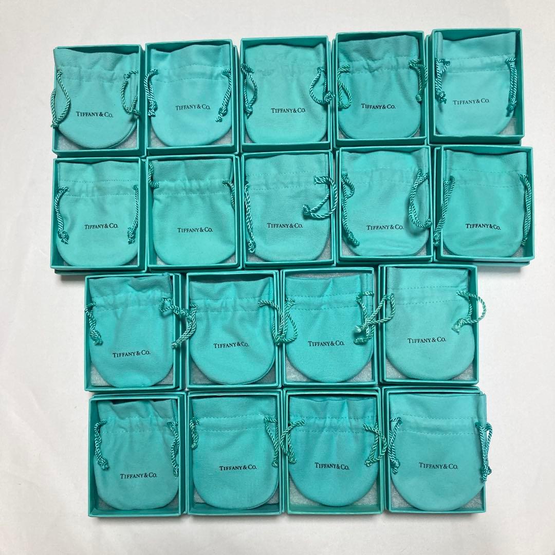 ティファニー　旧型　巾着袋　空箱　18個セット　保存袋　アクセサリー入れ　ポーチ