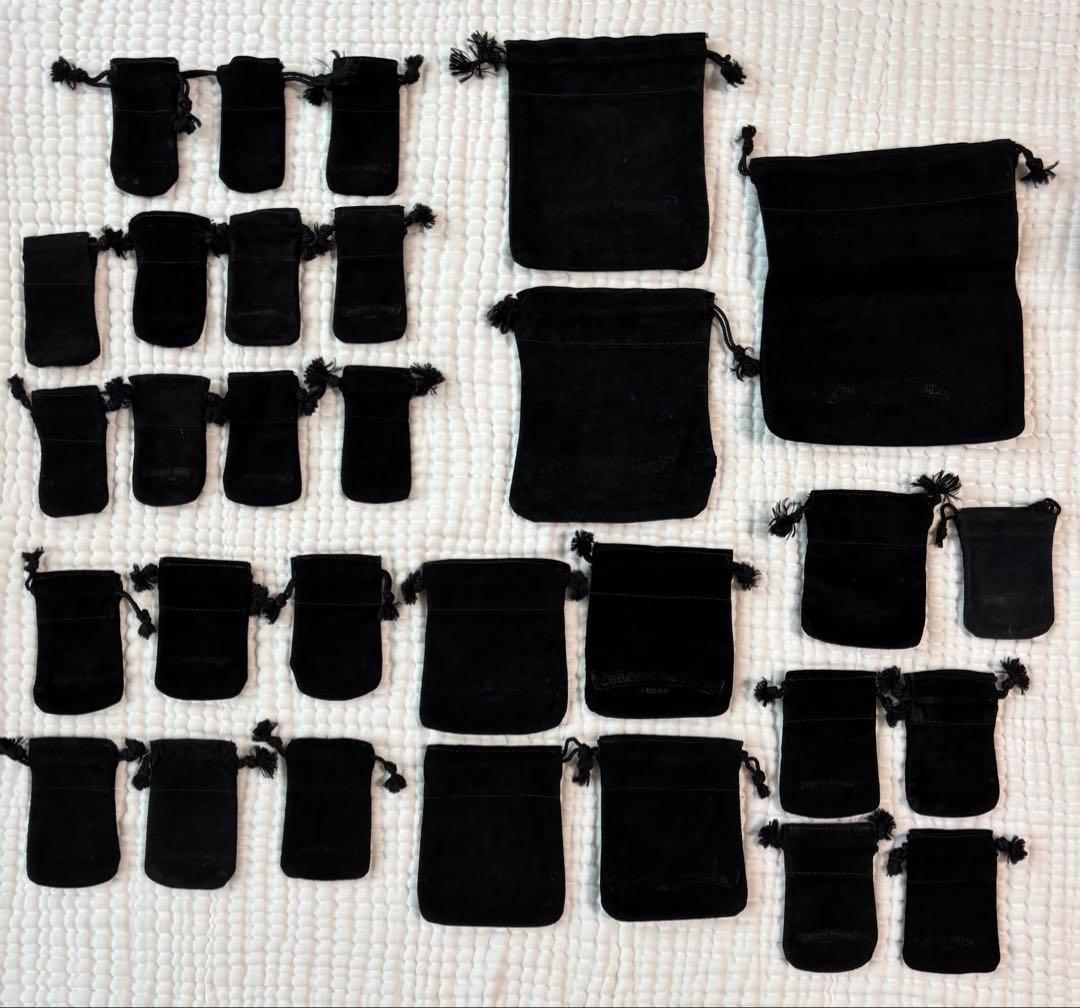 【クロムハーツ】皮袋30枚　シルバー磨き　紙袋