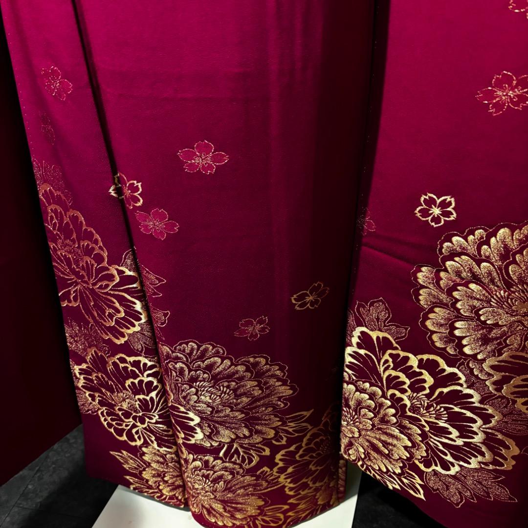 美品　牡丹　無地　金糸　珍品　逸品　振袖　フルセット 振り袖