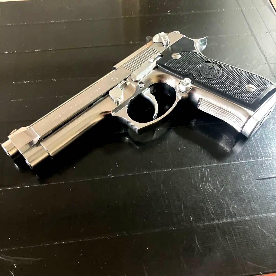 WAベレッタM92FSガスガンアイノックスパーフェクトバージョンABS樹脂美品